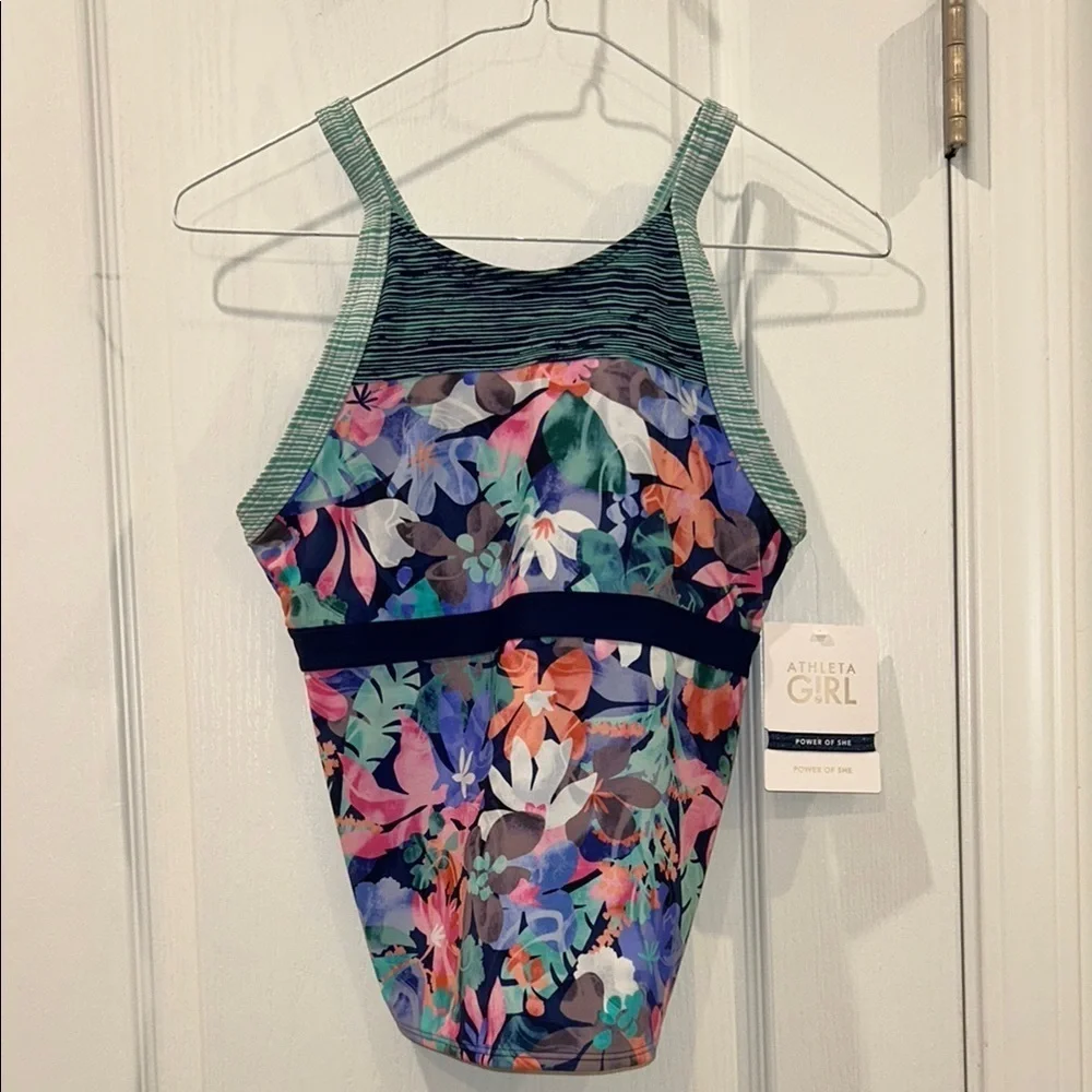 Athleta Girl Surfs Up Tankini 3 pieces, Size XL (14)